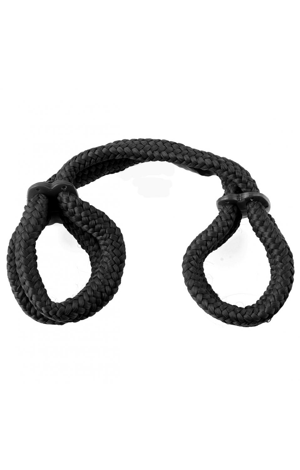 Fetish Fantasy Series Silk Rope Love Cuffs Black Pd