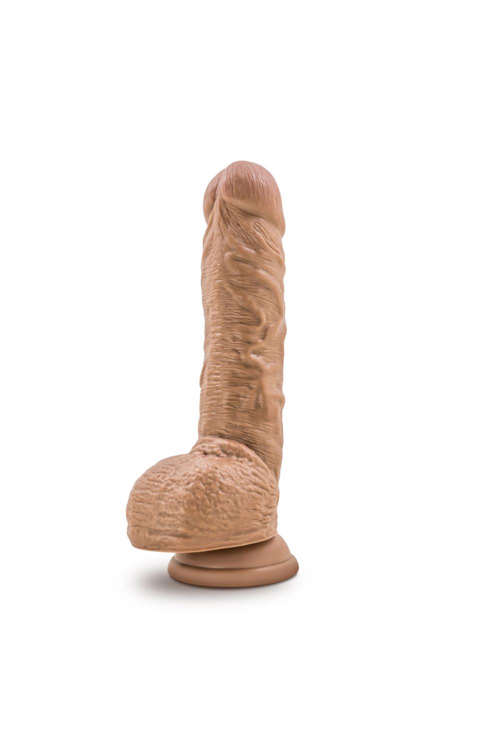 Silicone Willy S Inch Silicone Dildo With Balls Mocha