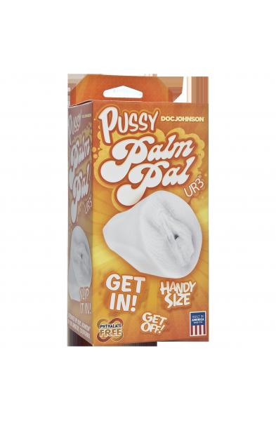 Palm Pal Frosted Ultraskyn Masturbator Pussy Clear DJ0683 01