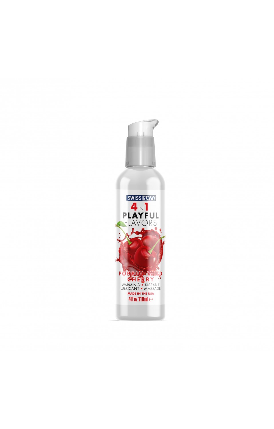 Swiss Navy 4 In 1 Playful Flavors Pop N Wild Cherry 4 Fl Oz MD