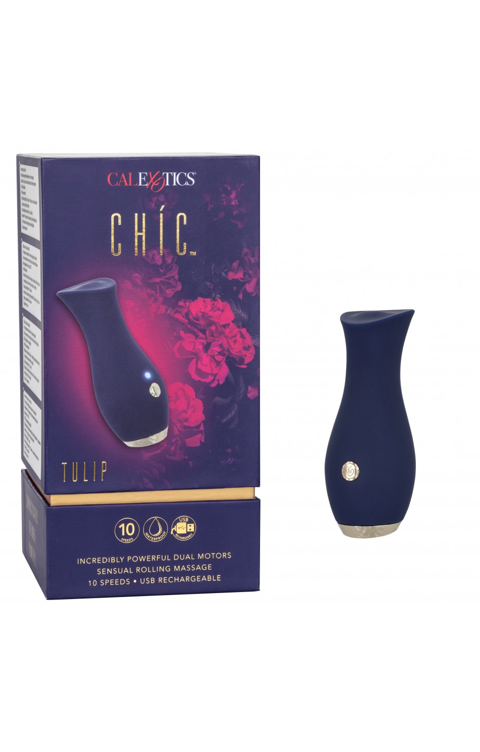 Мини-вибратор Calexotics Chic Tulip, синий SE-4402-20-3 - California Exotic Novelties - Мини-вибраторы - Купить