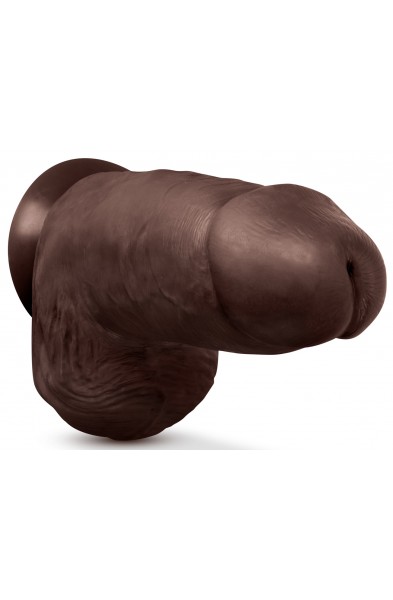 Au Naturel Chub Inch Dildo Chocolate Bl