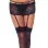 Black Lace Suspenderbelt with Stockings