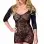 The Moon and the Sky - Black Fishnet Short Club Dress