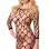 By Your Side - Black Wide Hole Fishnet Mini Dress