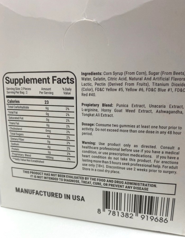 Woody Worms Gummy 25 Ct Display  - Singel Dose Per Pack