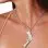 Rhinestone Gun Necklace