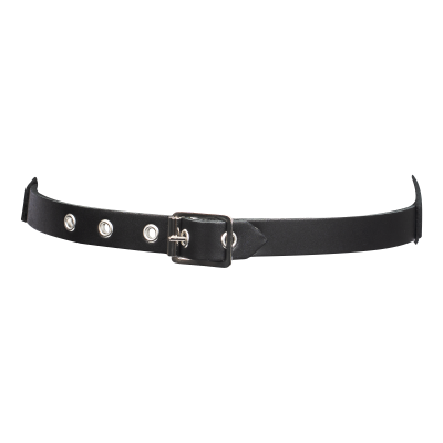 Leather Mask with Decorative Chains