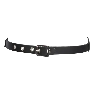 Leather Mask with Decorative Chains