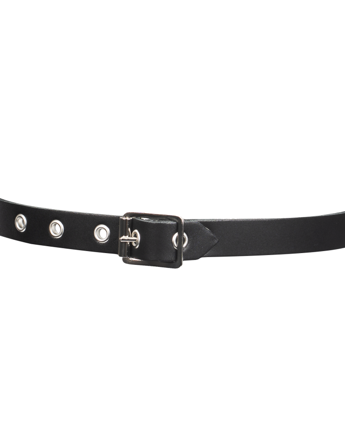Leather Mask with Decorative Chains