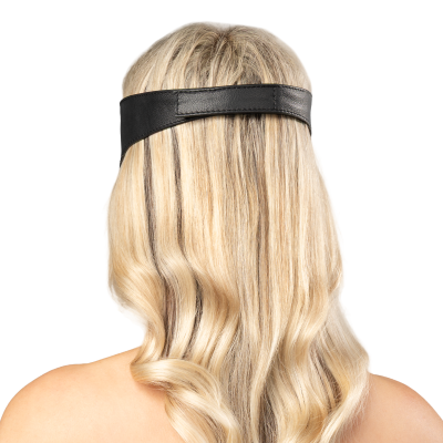 Augenbinde aus Leder mit Klettverschluss – Vollflächige Nappa-Ledermaske