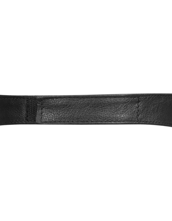 Leather Blindfold Velcro Closure – Full Coverage Nappa Leather Mask