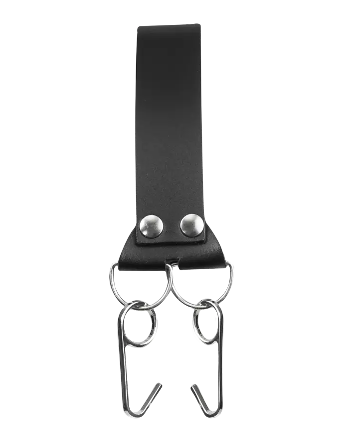 saddle leather bdsm nose hook mask fetish headgear