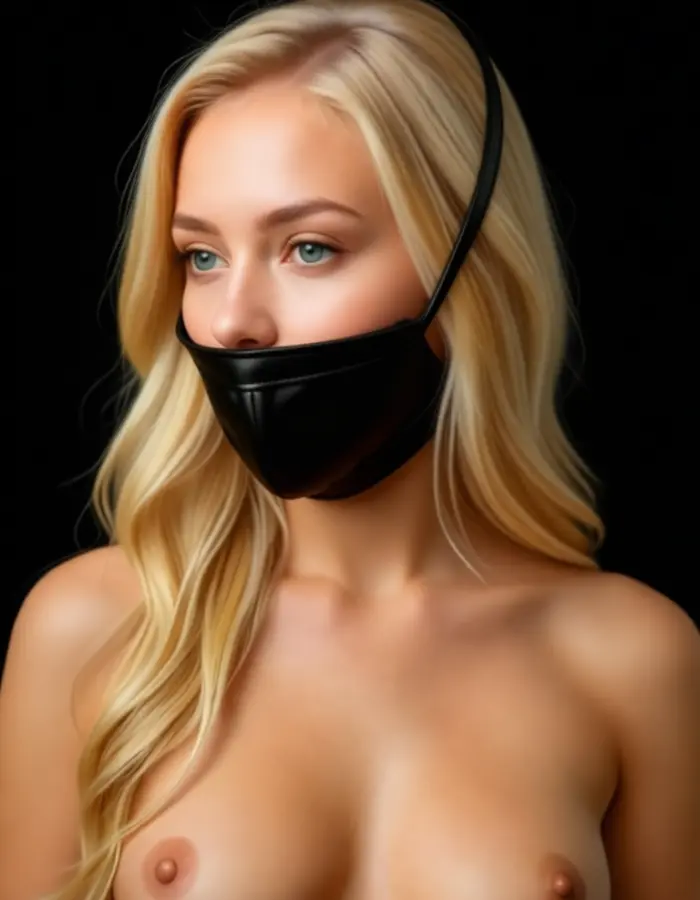 Leather Muzzle with Snap Closure – Luxury Nappa Leather BDSM Head Mask