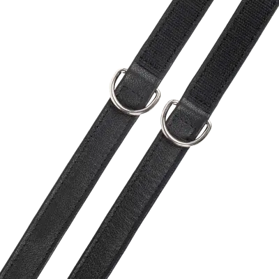 Leather Cuffs with Velcro Closure – Minimalist Nappa Leather BDSM Restraints