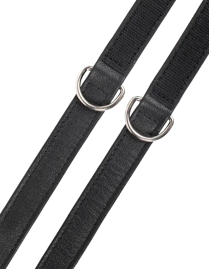 Leather Cuffs with Velcro Closure – Minimalist Nappa Leather BDSM Restraints