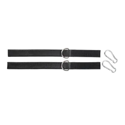Leather Cuffs with Velcro Closure – Minimalist Nappa Leather BDSM Restraints