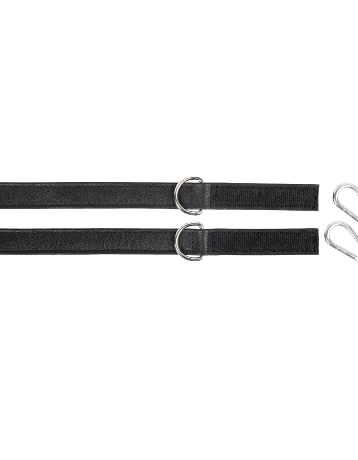 Leather Cuffs with Velcro Closure – Minimalist Nappa Leather BDSM Restraints