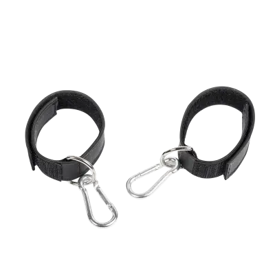 Leather Cuffs with Velcro Closure – Minimalist Nappa Leather BDSM Restraints