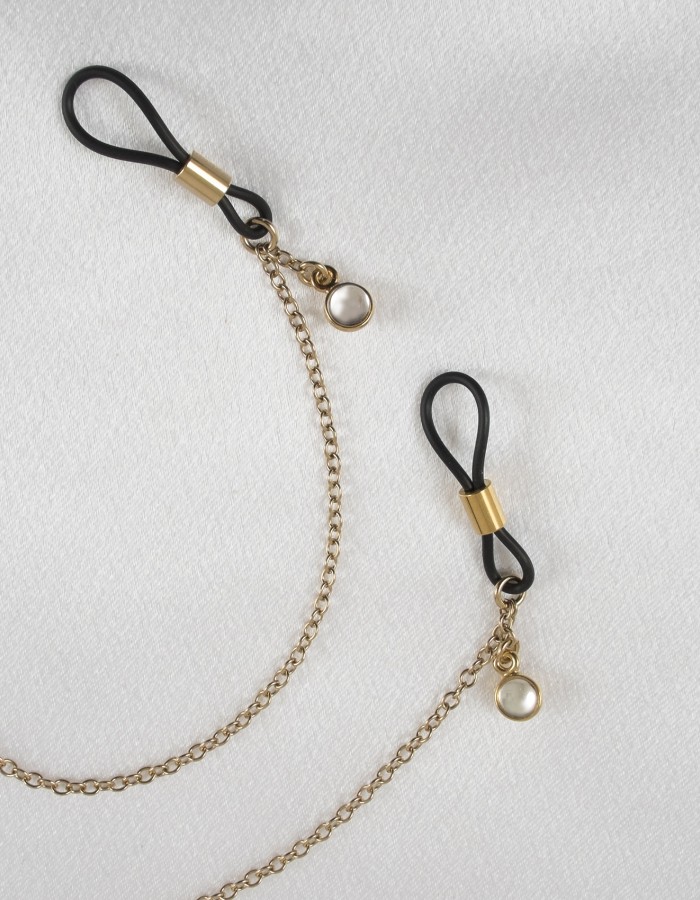A Budding Grove - Chaîne de poitrine avec pendentif en or rose