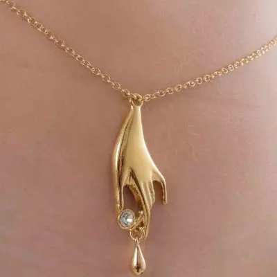 A Touch of Grace - Gold Waist Chain & Gracious Pendant