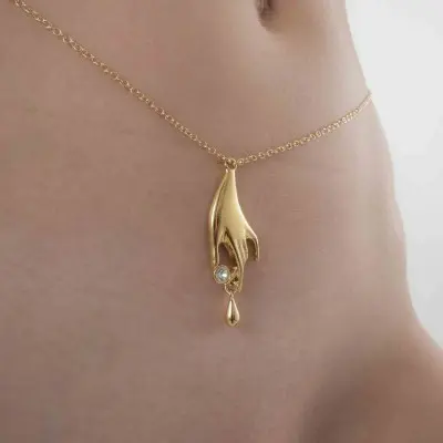 A Touch of Grace - Gold Waist Chain & Gracious Pendant