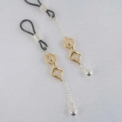 Still in Love With You - Women's Non-Piercing Nipple Rings in Silver