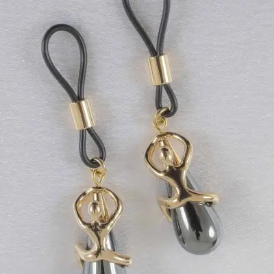 Paradise - Women's Non-Piercing Nipple Rings in Gold