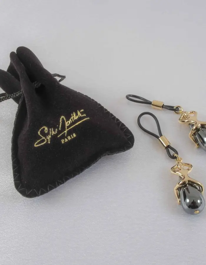 Paradise - Women's Non-Piercing Nipple Rings in Gold