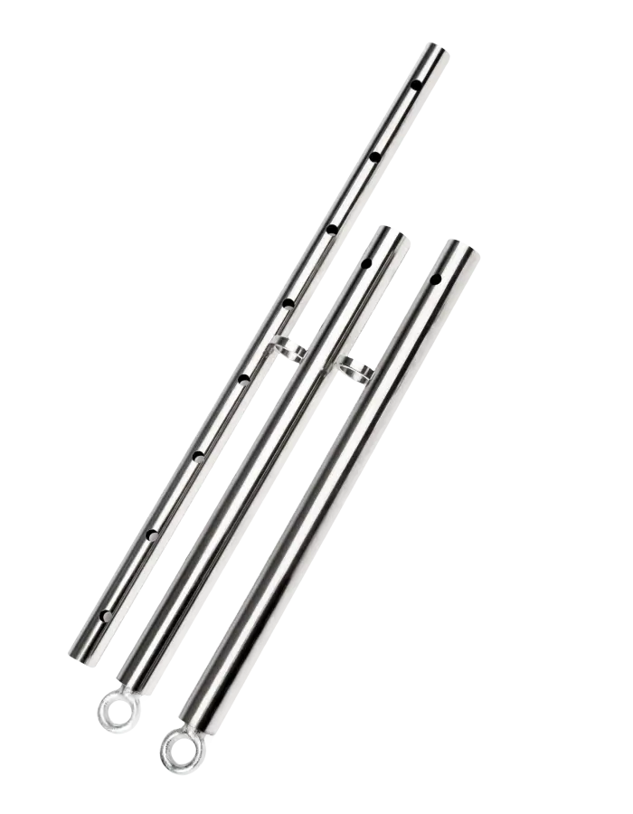Adjustable Collar and Cuffs Spreader Bar – Premium Leather BDSM Bondage Set