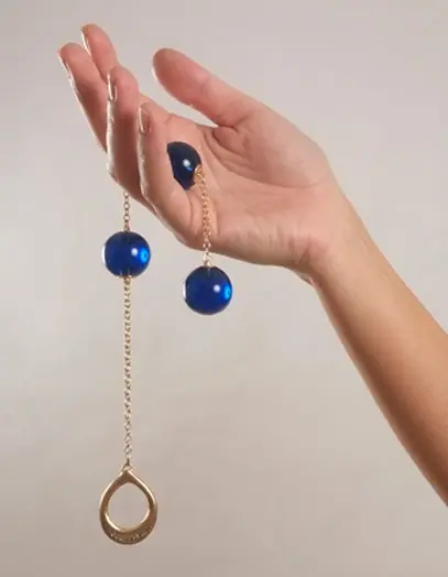 Amaterasu - Women's Insertable Triple Geisha Balls with Gold Loop