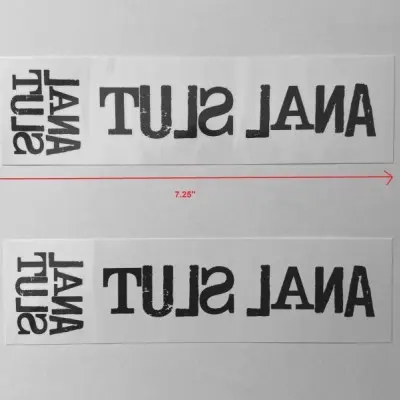 Anal Slut Temporary Tattoo