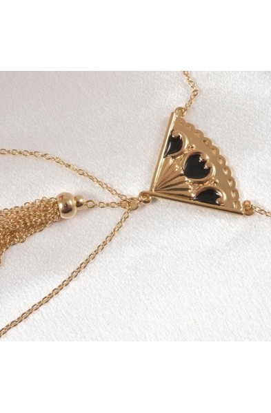 Andalusia - Gold Necklace with Non-Piercing Nipple Rings