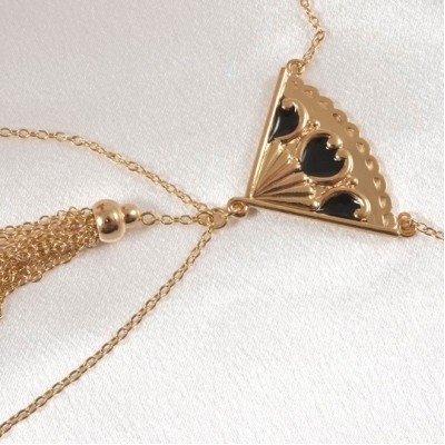 Andalousie - Collier en or avec anneaux de tétons non perforants