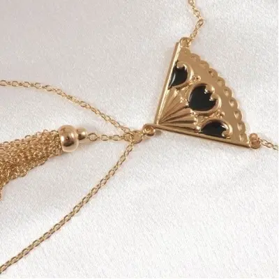 Andalusia - Gold Necklace with Non-Piercing Nipple Rings