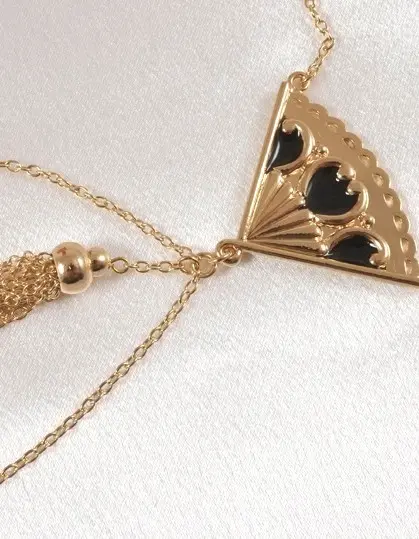 Andalusia - Gold Necklace with Non-Piercing Nipple Rings