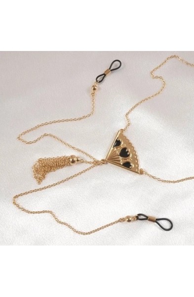 Andalusia - Gold Necklace with Non-Piercing Nipple Rings