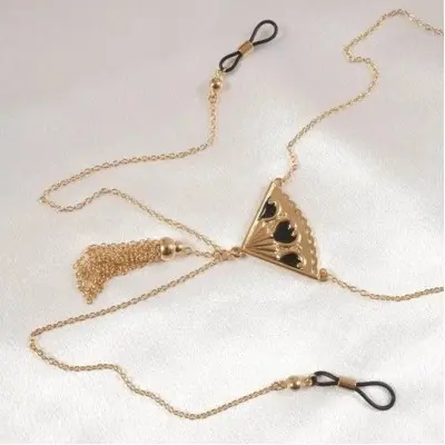 Andalusia - Gold Necklace with Non-Piercing Nipple Rings