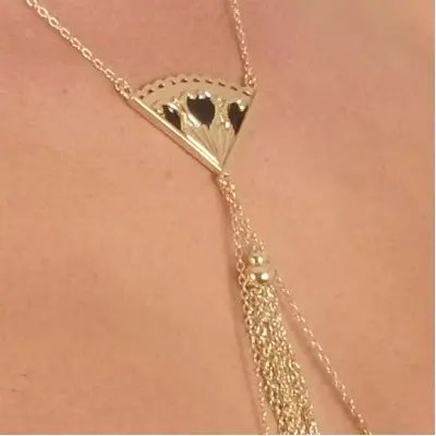 Andalusia - Gold Necklace with Non-Piercing Nipple Rings