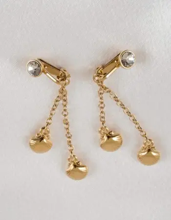 Andromeda - Gold Vagina Clips with Seashell Pendants