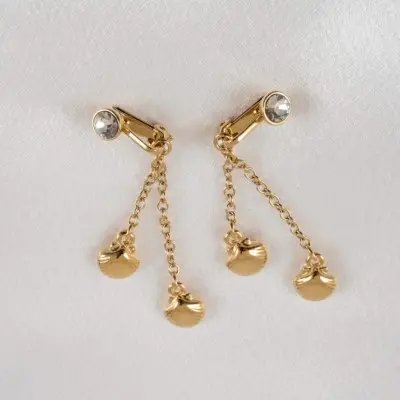 Andromeda - Gold Vagina Clips with Seashell Pendants