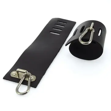 Ankle Cuffs With Bracket and Carabine Hooks (Small)