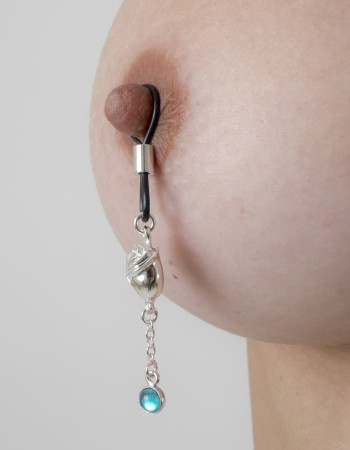 Anne Boleyn - Silver Nipple Jewelry with Tudor Rose