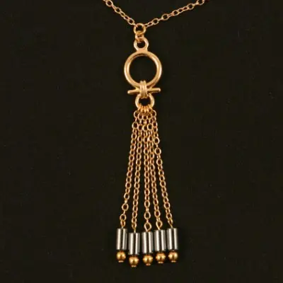 Anubis - Women's Egyptian Gold Waist Chain With Hematite Pendant