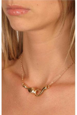 Anuket - Women's Serpent Necklace in Gold