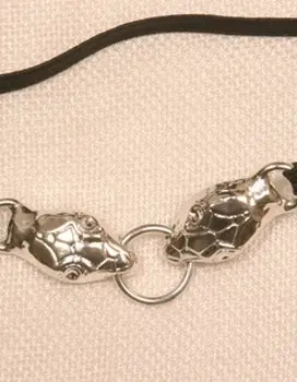 Apep - Serpent Penis Chain Bracelet in Silver