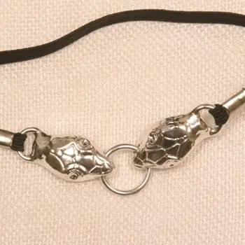 Apep - Serpent Penis Chain Bracelet in Silver