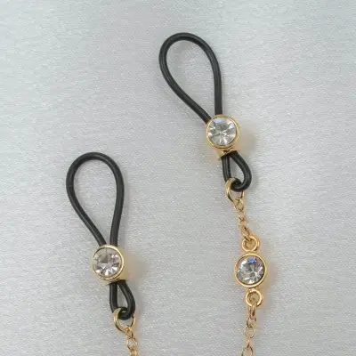 Aura - Non-Piercing Nipple Ring With Crystal Pendant