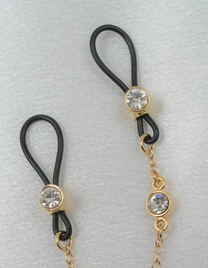 Aura - Non-Piercing Nipple Ring With Crystal Pendant