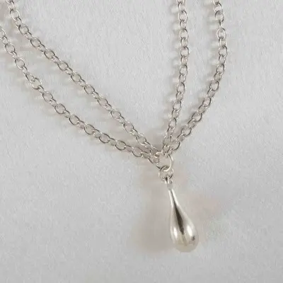 Curl Route - Men's Silver Kiss Penis Chain Bracelet with Pendant